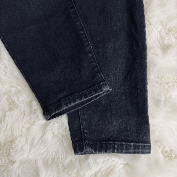 Maurices M Jeans Mid Rise Womens L Short Black Denim Stretch Measures 32 x 26 - Picture 6 of 8